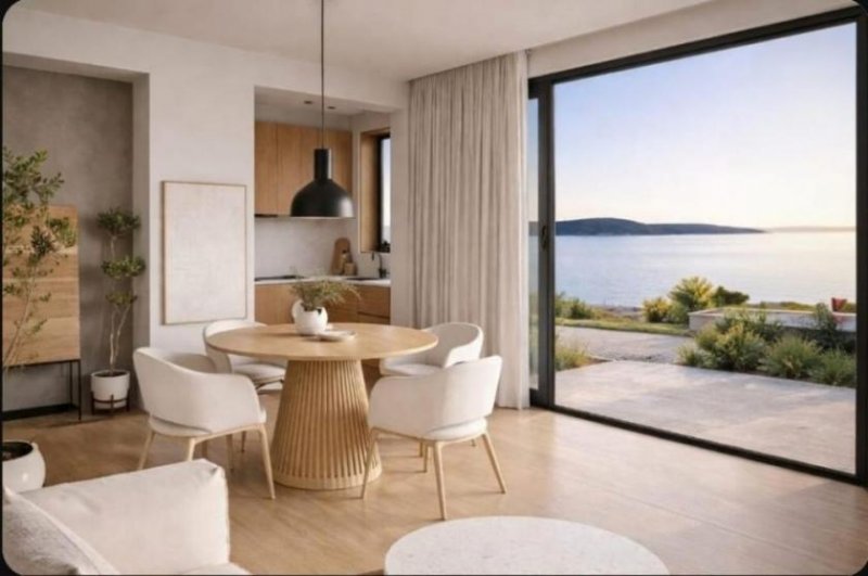 Agios Nikolaos Kreta, Agios Nikolaos: Modernes Luxus-Gartenapartment mit Panoramablick aufs Meer zu verkaufen Wohnung kaufen
